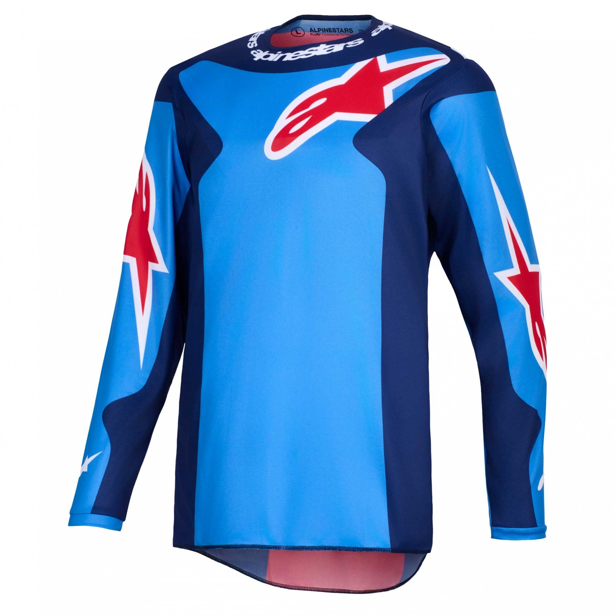 Alpinestars MX Jersey & Pant Kit Deal - Fluid GRID (Blue/Red)