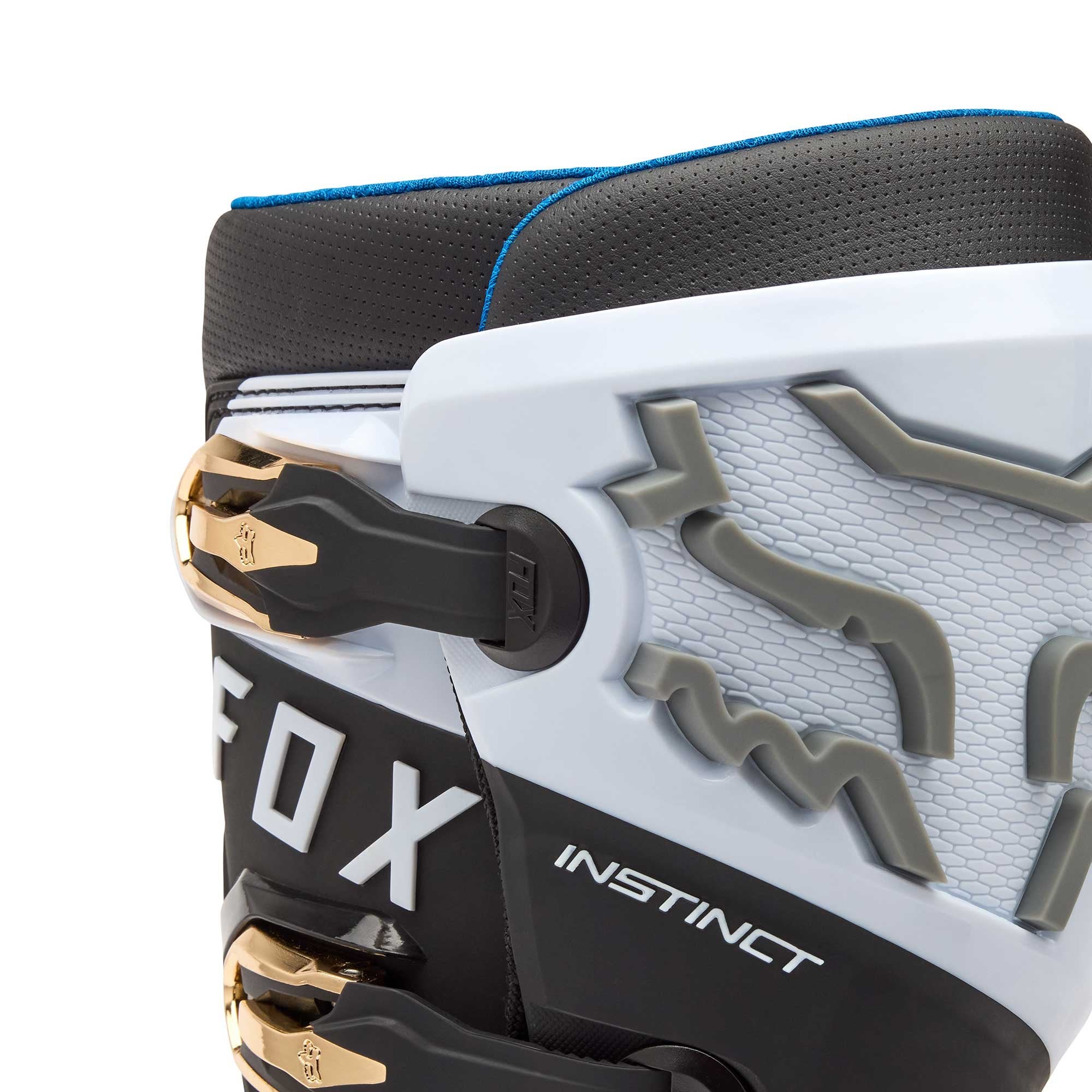 FOX Racing Motocross Boots - INSTINCT 3.0 (White/Black/Grey)
