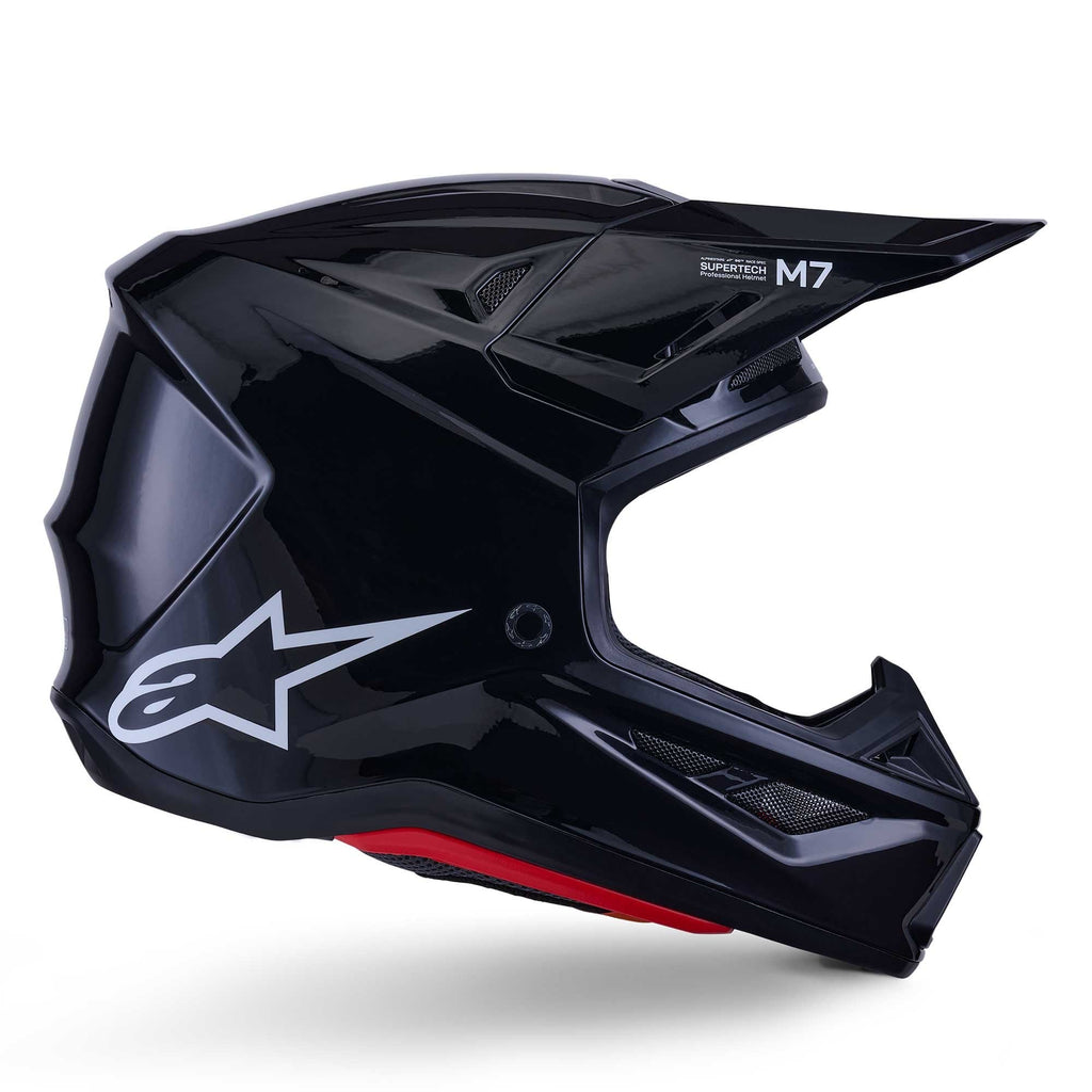 Alpinestars (MX26) MX Helmet - S-M7 SOLID (Black Gloss)