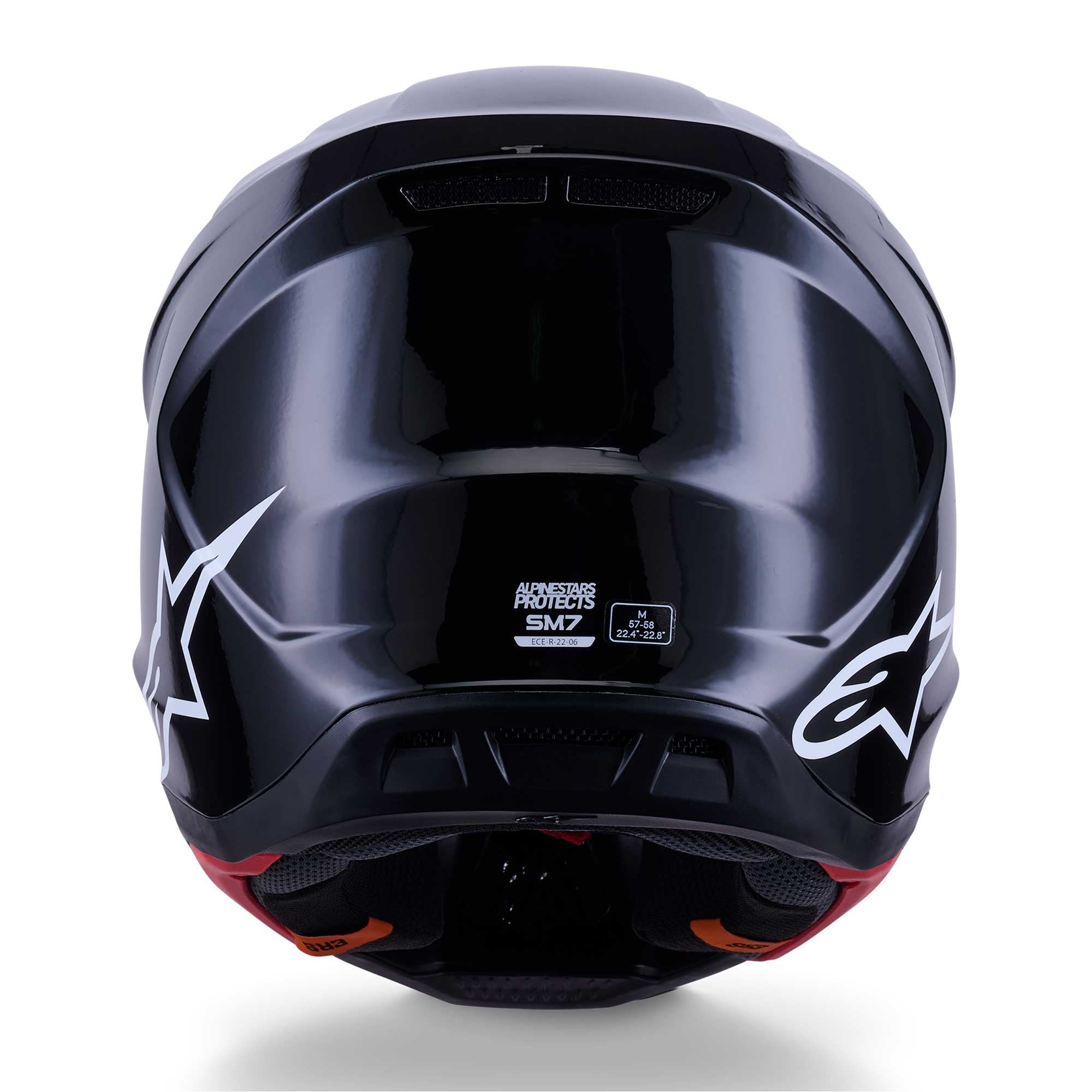 Alpinestars (MX26) MX Helmet - S-M7 SOLID (Black Gloss)