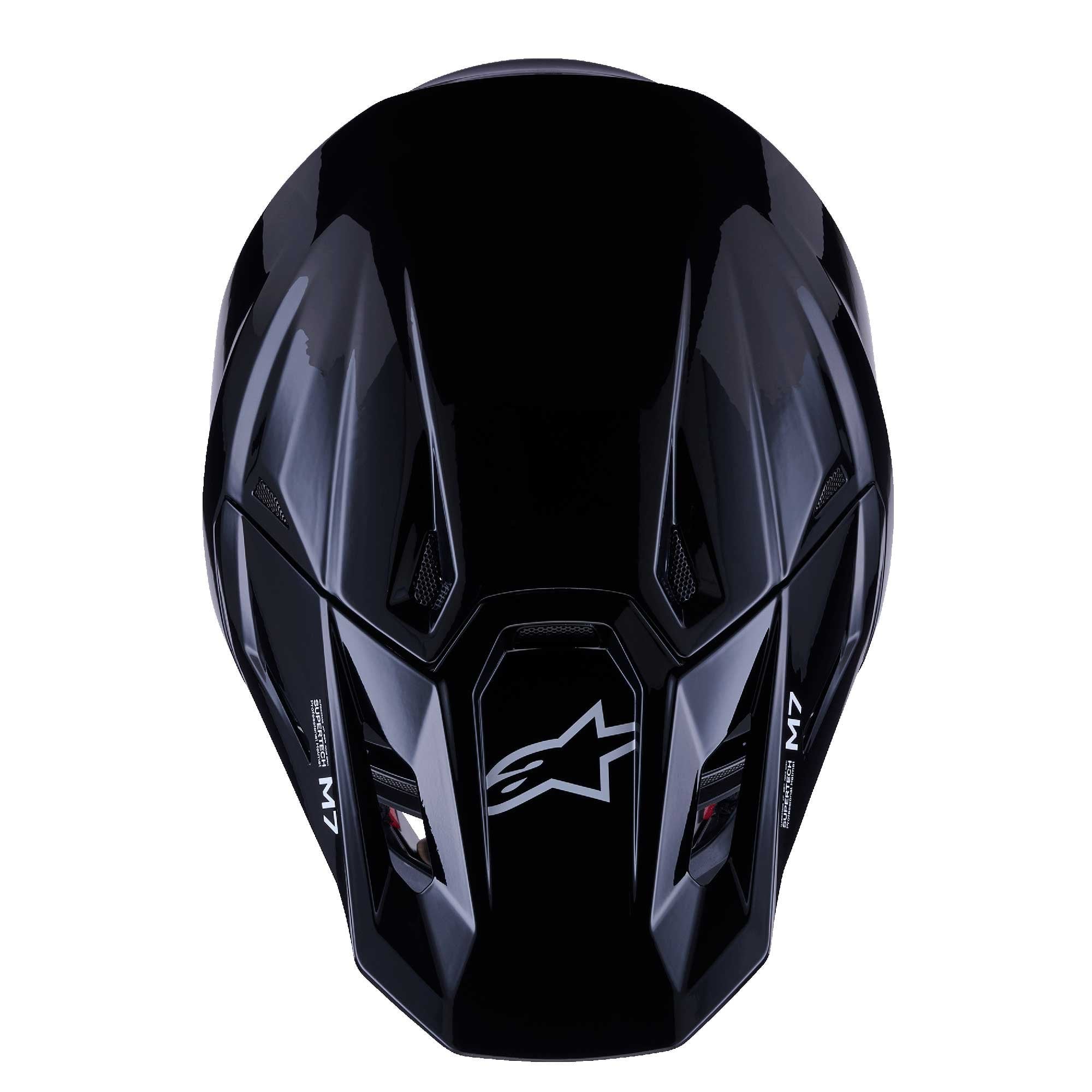 Alpinestars (MX26) MX Helmet - S-M7 SOLID (Black Gloss)