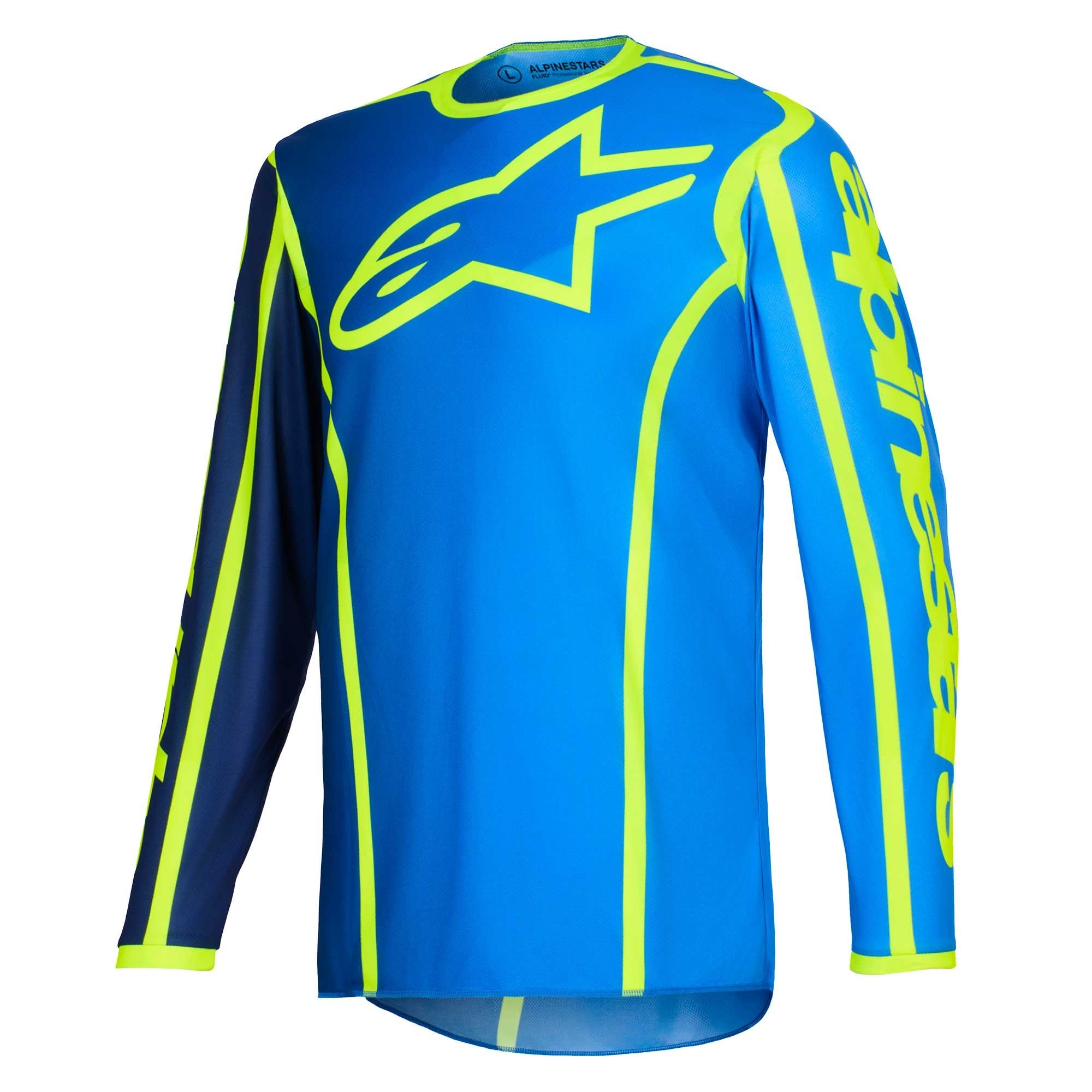 Alpinestars MX Jersey & Pant Kit Deal - Fluid APEX (Blue/Yellow Fluo)