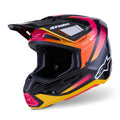 Alpinestars (MX26) MX Helmet - S-M7 RISE (Black/Yellow/Pink Gloss)