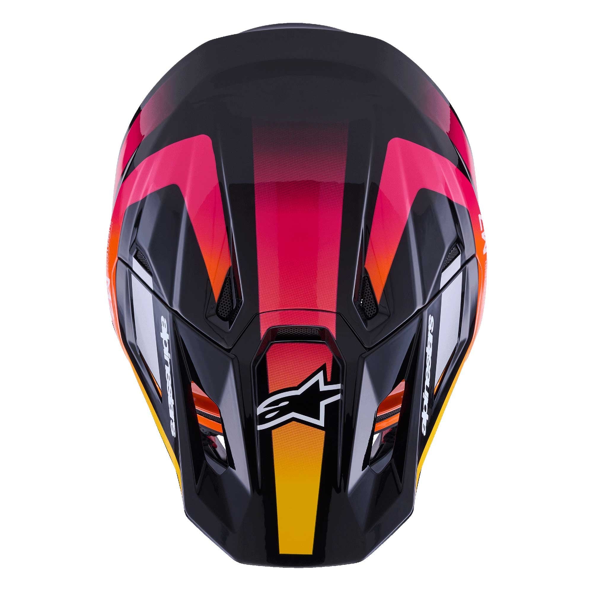 Alpinestars (MX26) MX Helmet - S-M7 RISE (Black/Yellow/Pink Gloss)