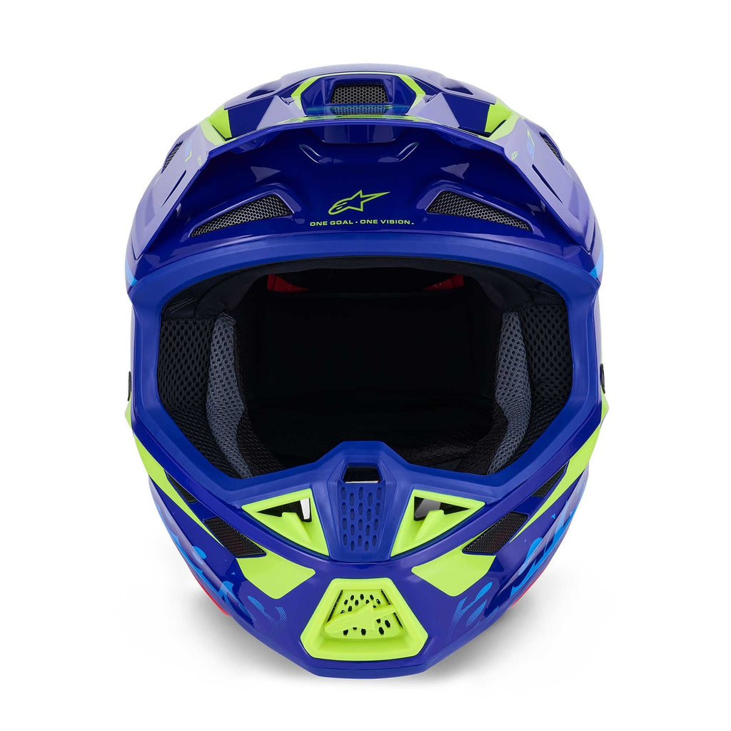 Alpinestars (MX26) MX Helmet - S-M7 DEED (Blue/Yellow Fluo Gloss)
