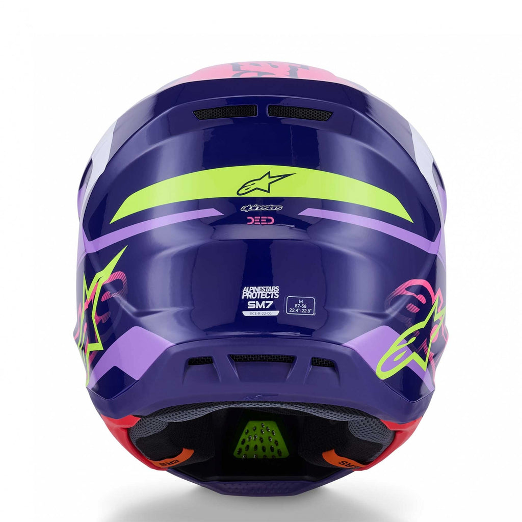 Alpinestars (MX26) MX Helmet - S-M7 DEED (Purple/Pink Gloss)