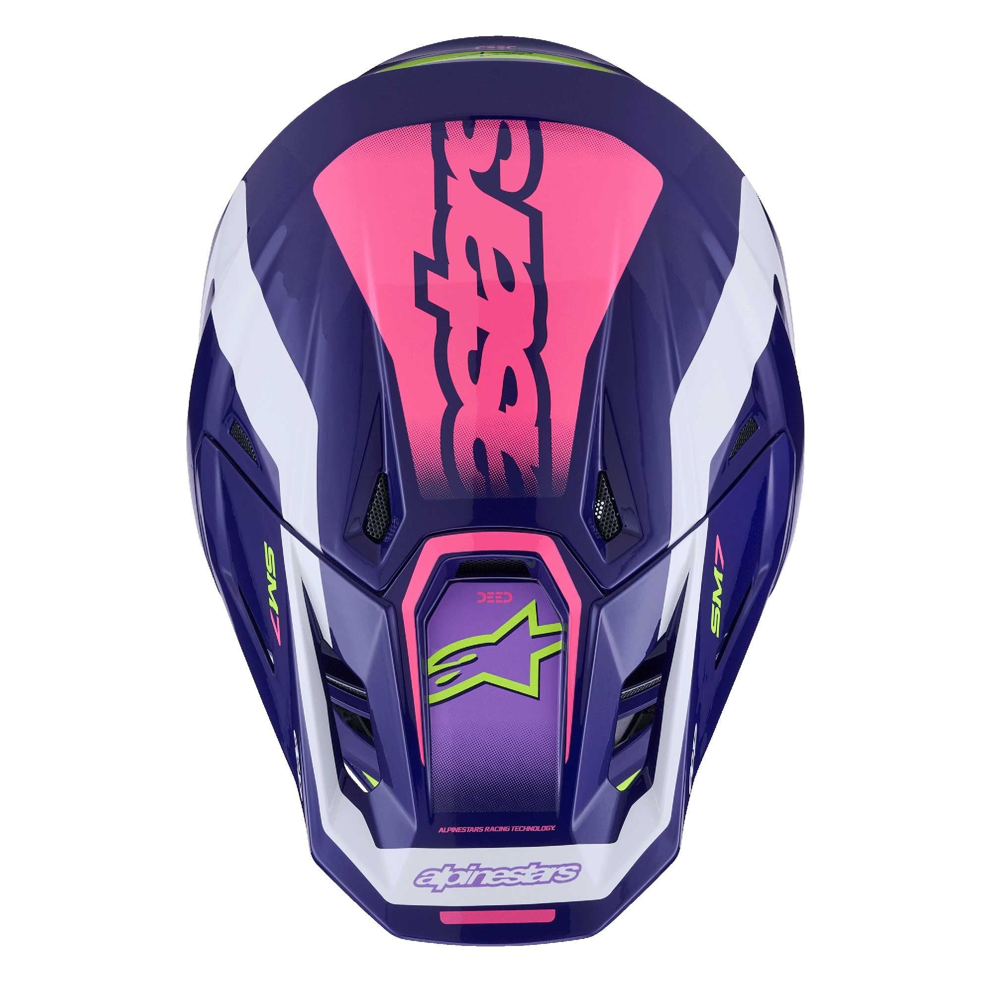 Alpinestars (MX26) MX Helmet - S-M7 DEED (Purple/Pink Gloss)