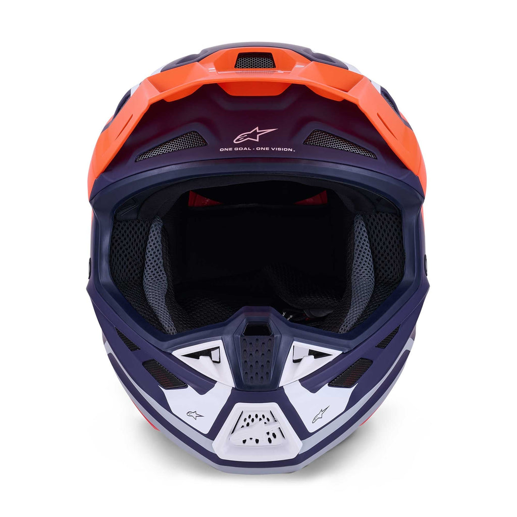 Alpinestars (MX26) MX Helmet - S-M7 CORE (Orange/Blue Matt)