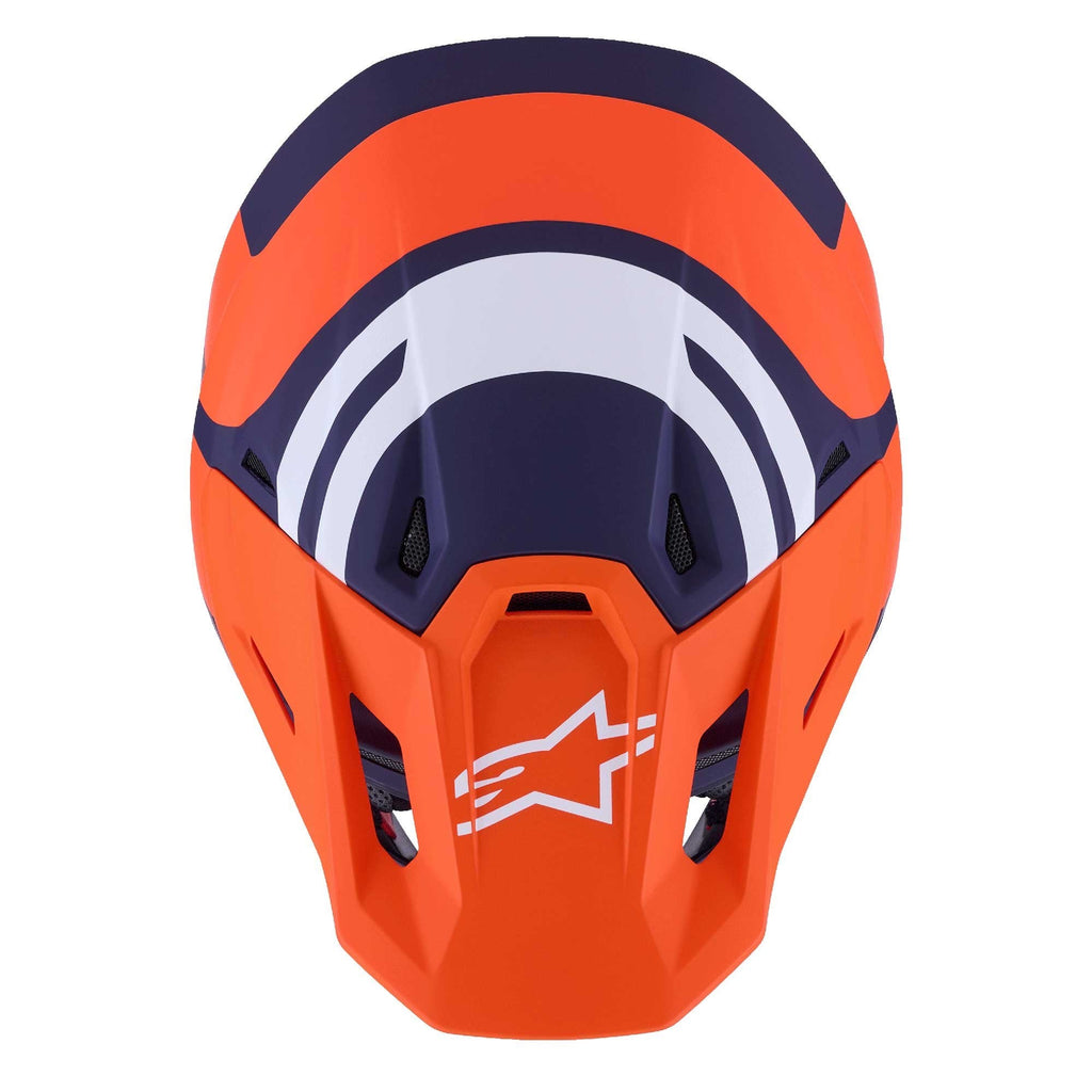 Alpinestars (MX26) MX Helmet - S-M7 CORE (Orange/Blue Matt)