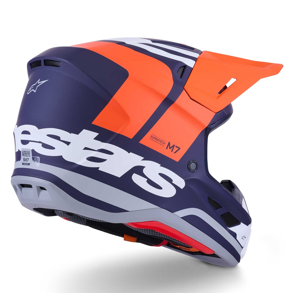 Alpinestars (MX26) MX Helmet - S-M7 CORE (Orange/Blue Matt)