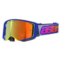Alpinestars MX | MTB Vision SuperTech Goggles VISTA (Blue/Yellow/Purple) Mirror Red Lens