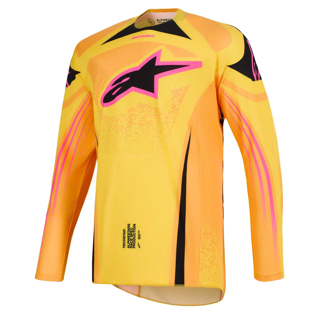 Alpinestars MX Jersey & Pant Kit Deal - TechStar NOMUR (Orange/Yellow/Pink)