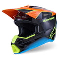 Alpinestars (SALE) MX Helmet - S-M3 FRAY (Black/Orange/Yellow Fluo Gloss)