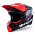 Alpinestars (MX26) MX Helmet - S-M3 RADIUM (Black/Red Fluo/White Gloss)
