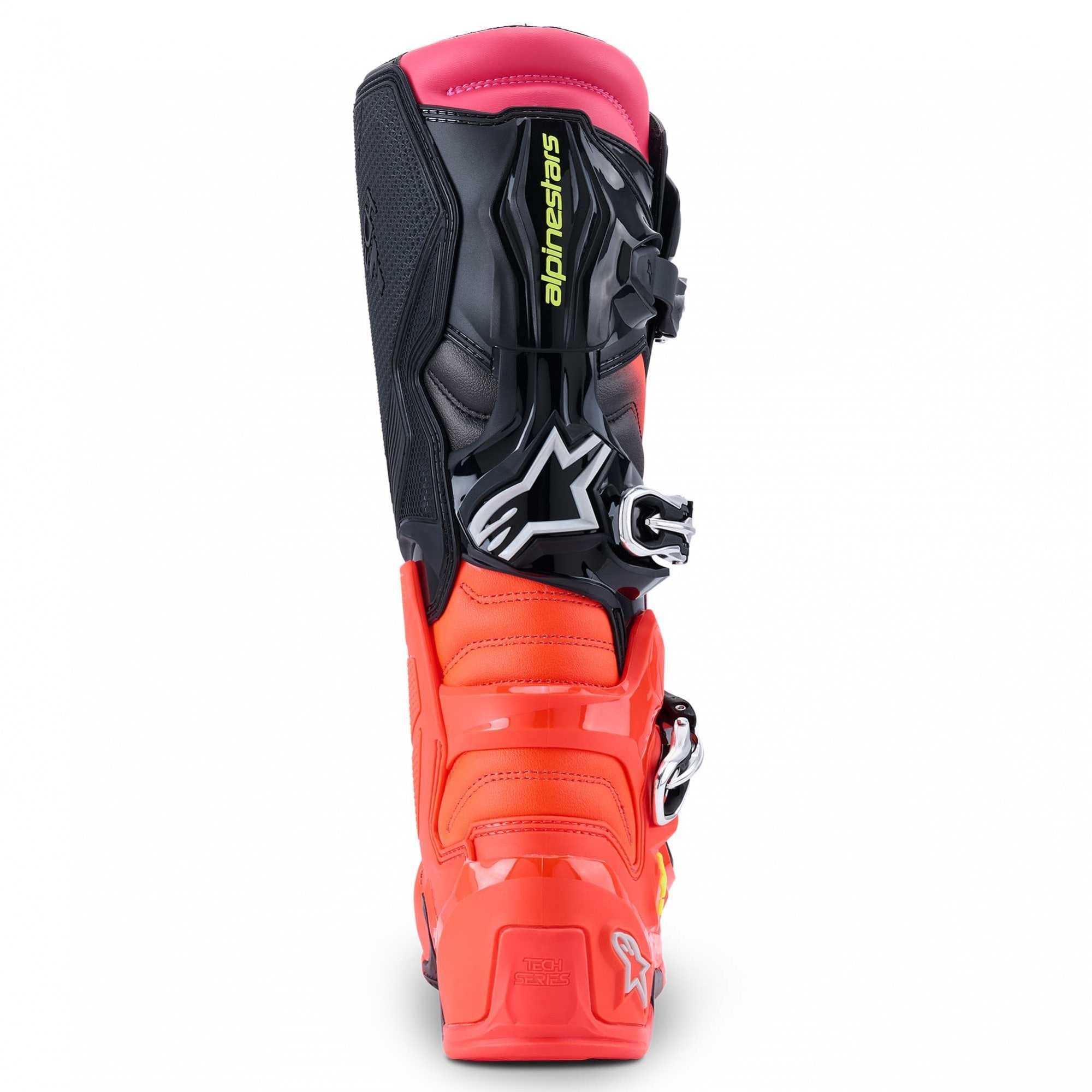 Alpinestars MX Boots - Tech 7 **NEW Model** (Black/Red Fluo/Pink Fluo)