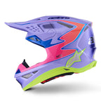 Alpinestars S-M10 Jett Lawrence MX | Enduro Helmet (Purple/Pink Fluo/Yellow Fluo Gloss)