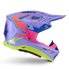 Alpinestars S-M10 Jett Lawrence MX | Enduro Helmet (Purple/Pink Fluo/Yellow Fluo Gloss)