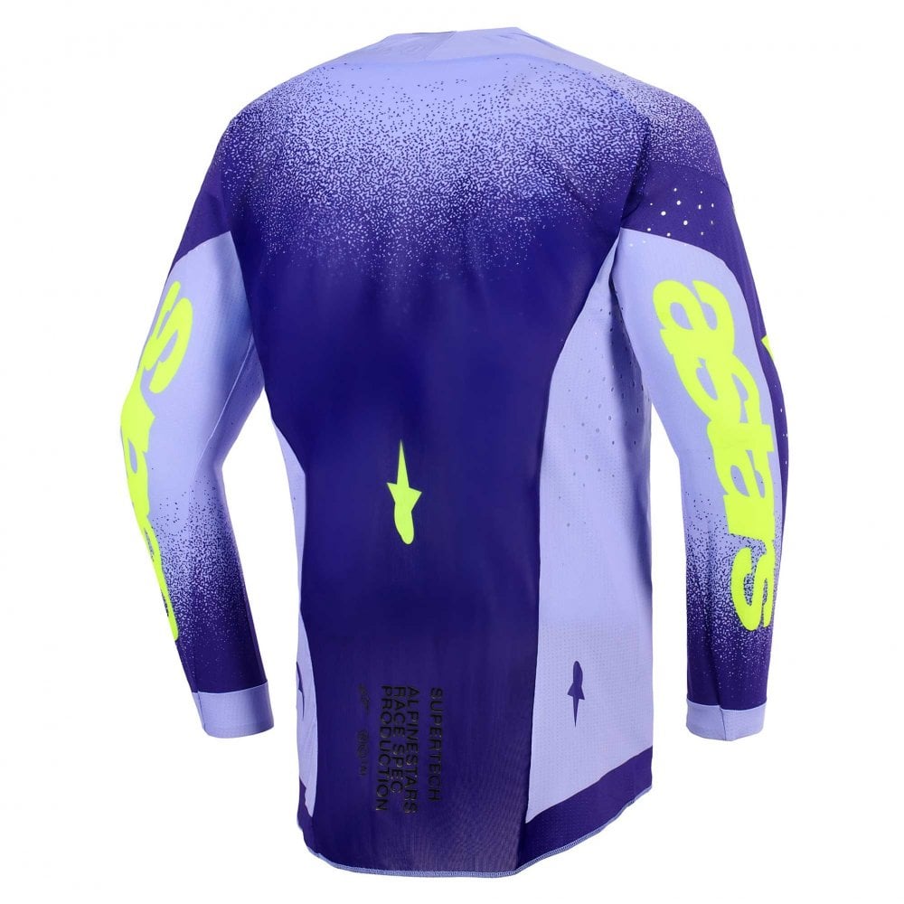 Alpinestars (MX26) Youth MX Jersey - SuperTech SCENZ (Purple/Yellow Fluo)