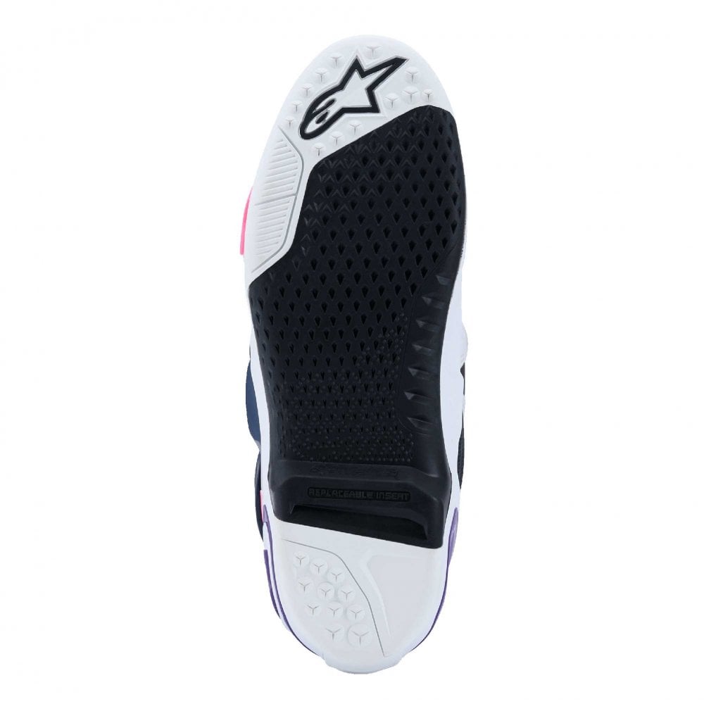 Alpinestars (MX26) MX Boots - Tech 10 (White/Violet/Navy Blue/Pink Fluo)