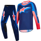 Alpinestars MX Jersey & Pant Kit Deal - SuperTech VISTA (Dark Navy/Hot Coral/Cobalt)