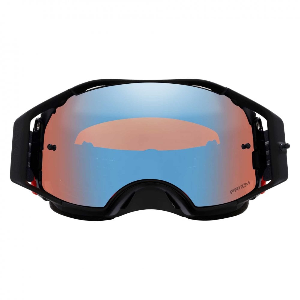 Oakley Airbrake Goggles - BLACKOUT (Black/Black) PRIZM Sapphire Lens