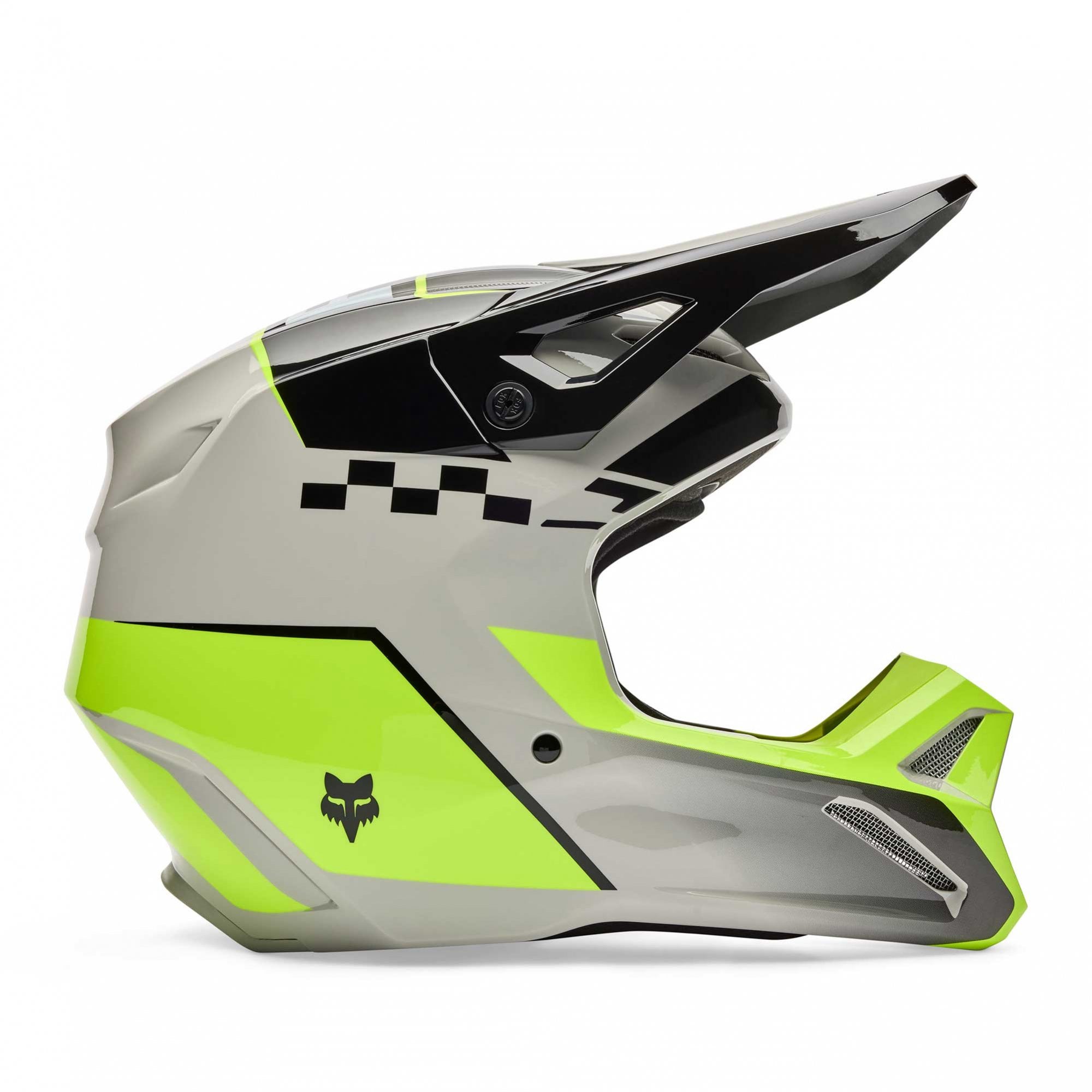 FOX MX | Enduro Helmet - V1 COLLECT (Grey/Yellow/Black)