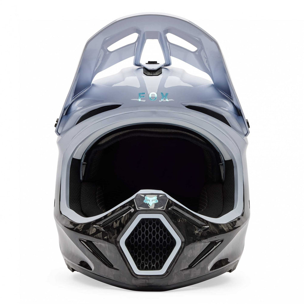 FOX Racing V3 RS Carbon GHOST MX | Enduro Helmet (White/Black)