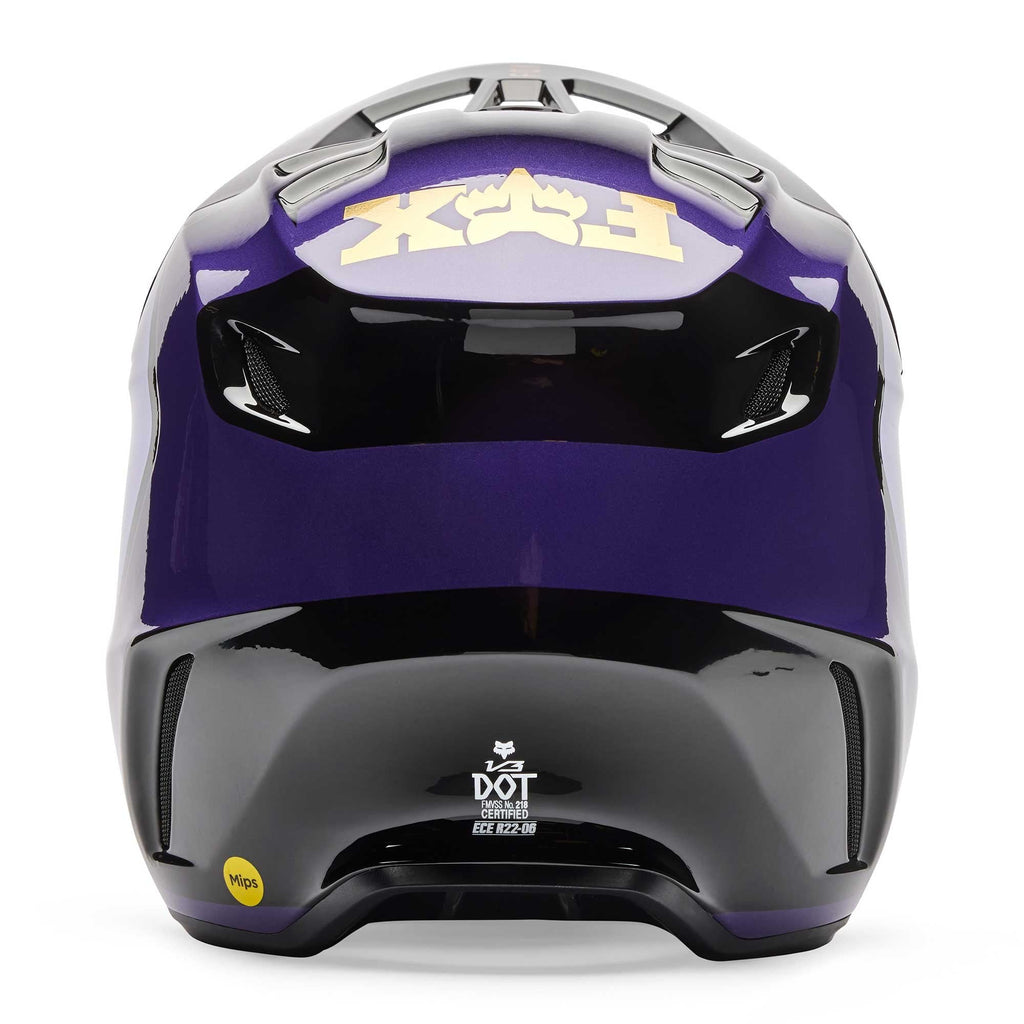 FOX MX | Enduro Helmet - V3 DRIP (Black/Purple)