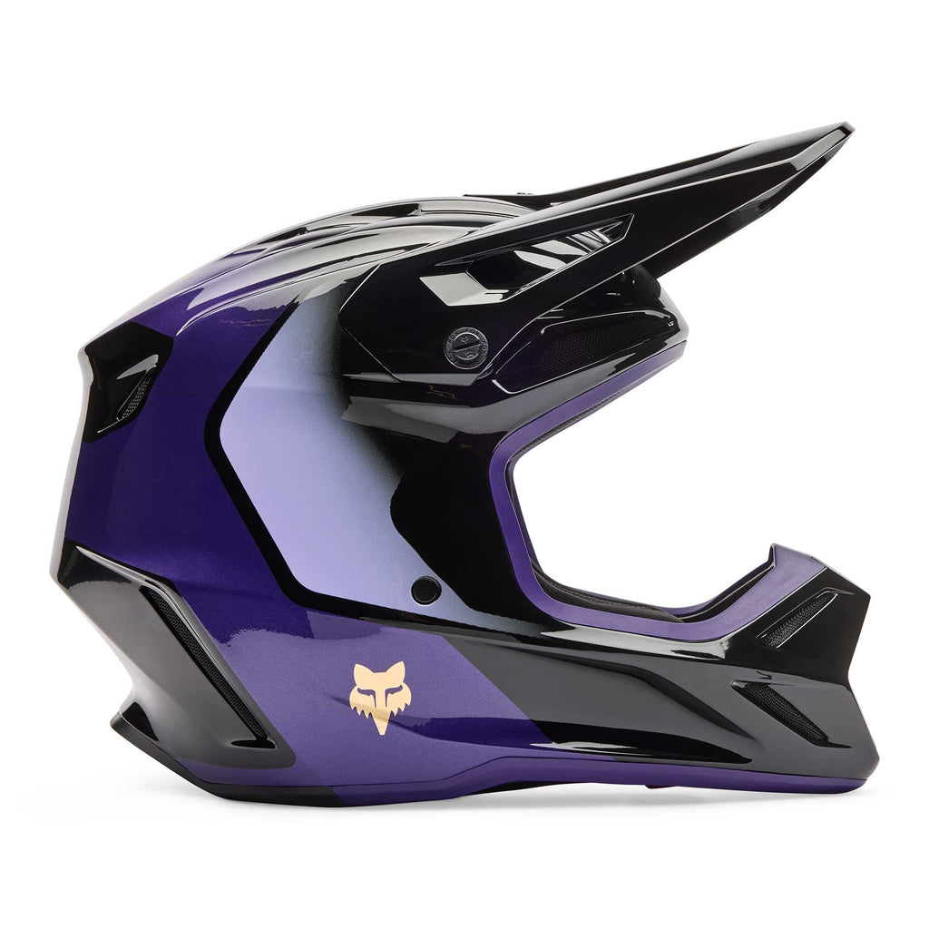 FOX MX | Enduro Helmet - V3 DRIP (Black/Purple)
