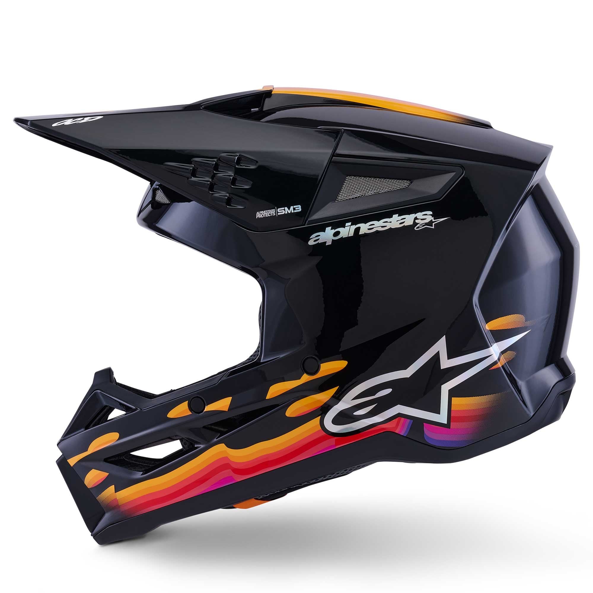 Alpinestars (SALE) MX Helmet - S-M3 FORCE (Black Gloss)