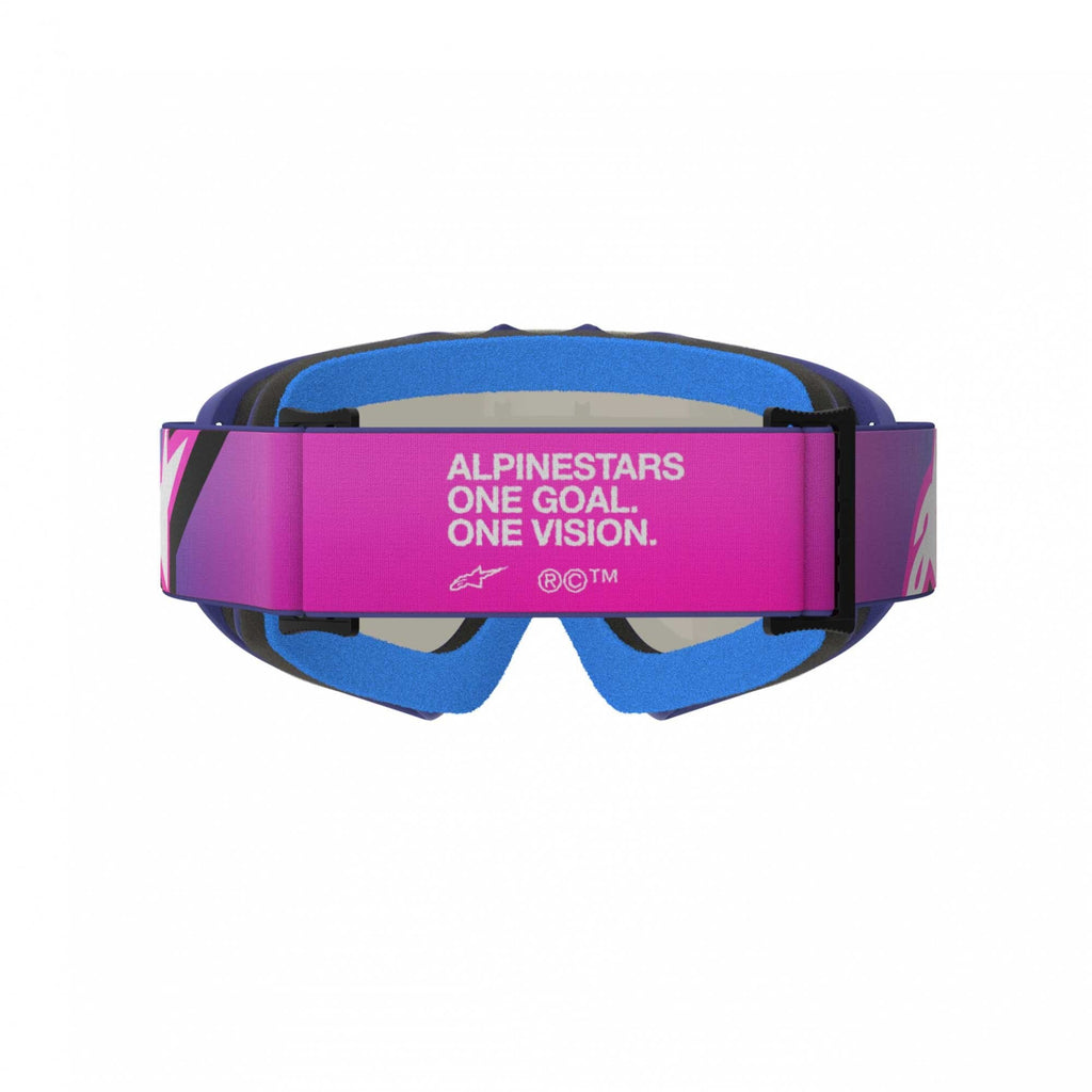 Alpinestars Youth Vision Goggles - CORP (Purple/Pink Fluo) Mirror Blue Lens