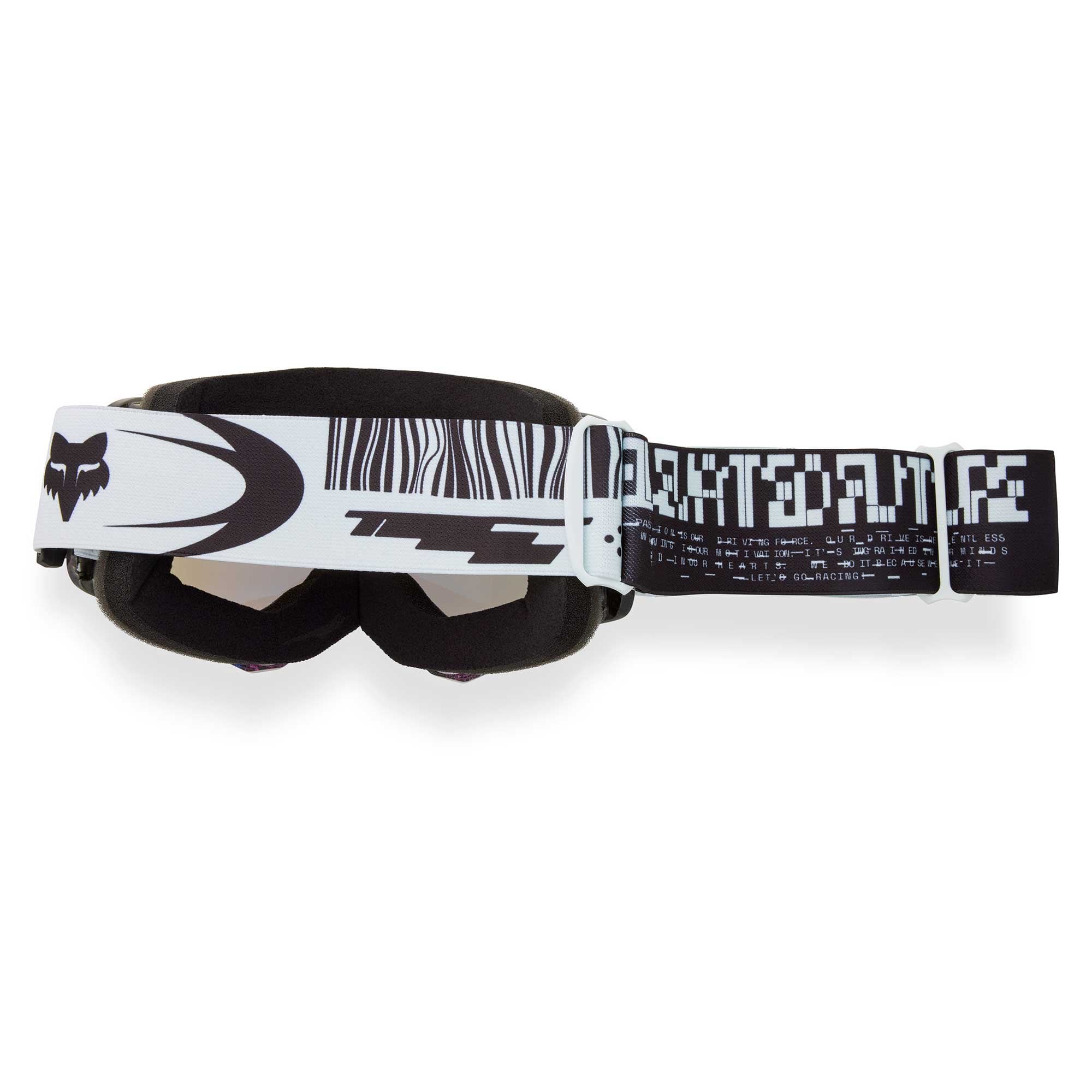 FOX Racing MX | MTB Goggles - MAIN V3 IMAGE COSMO (White/Black) Mirror Blue Lens
