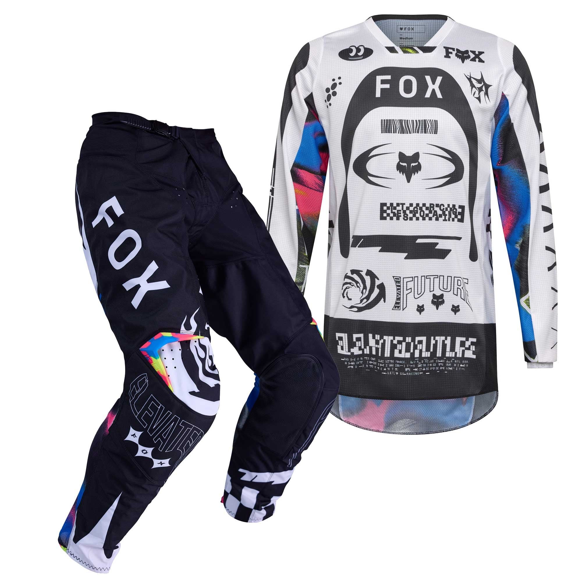 FOX Racing MX Jersey & Pant Kit Deal - 180 IMAGE COSMO (White/Black)