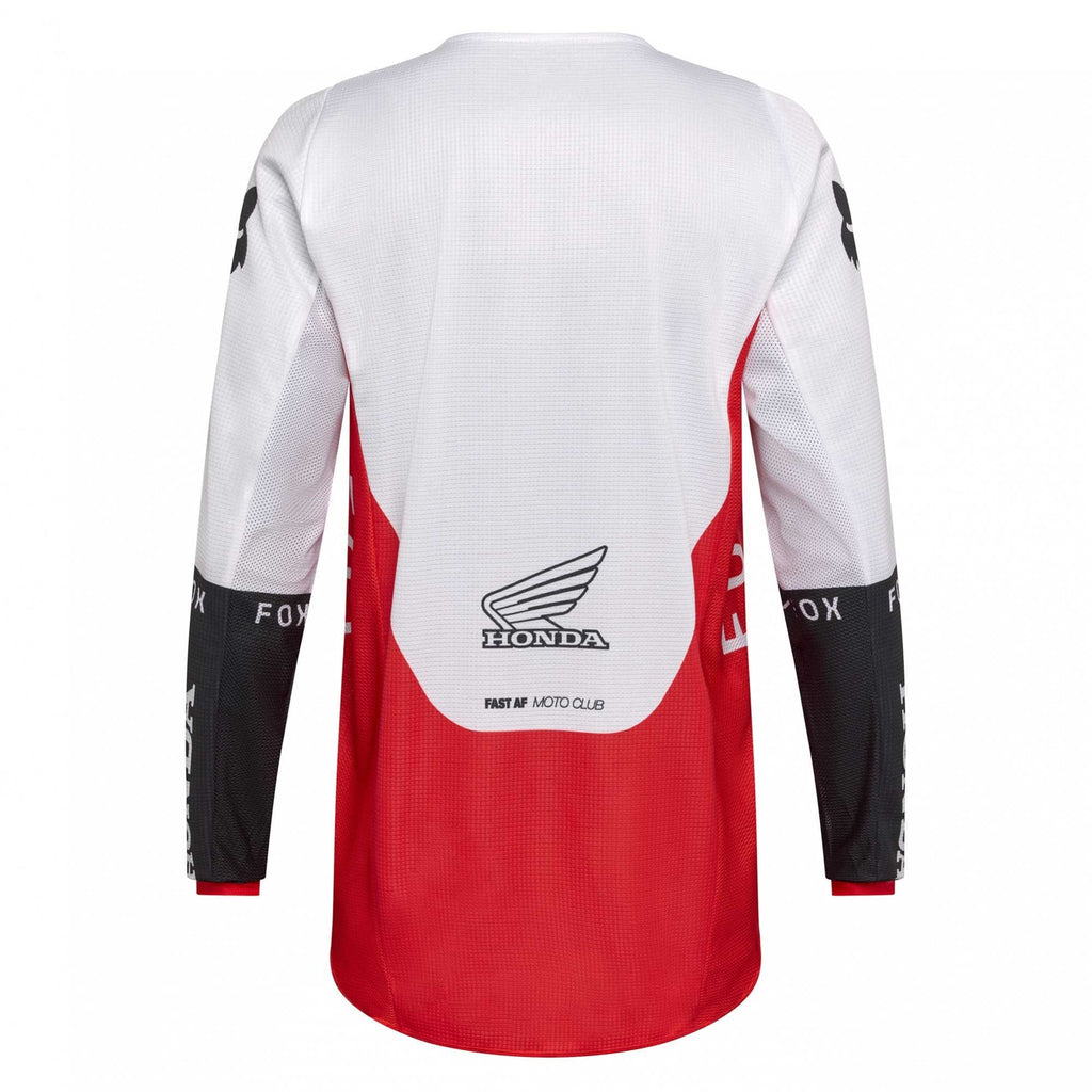 FOX Racing MX Jersey & Pant Kit Deal - 180 HONDA (Fluo Red/White/Black)