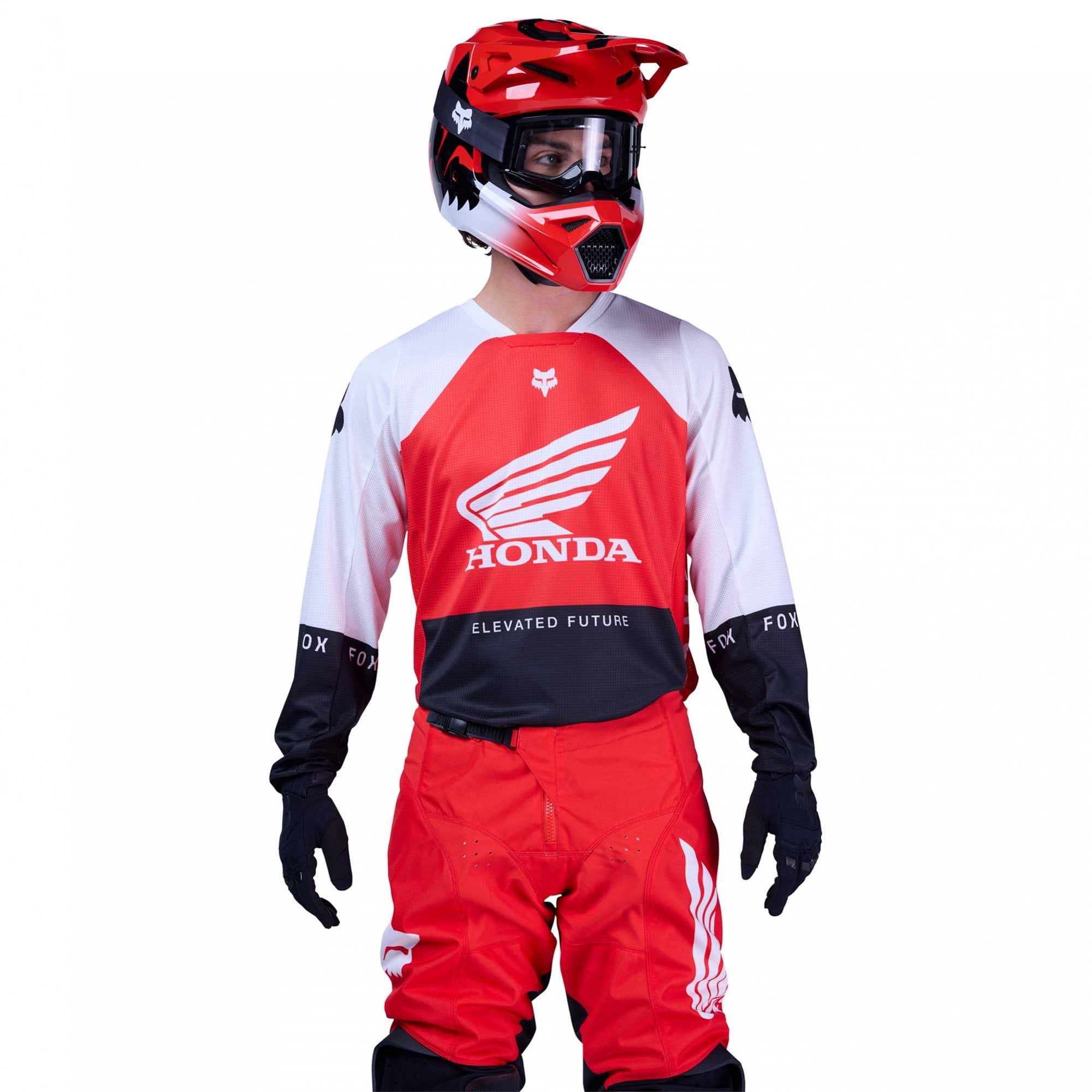 FOX Racing MX Jersey - 180 HONDA (Fluo Red/White/Black)