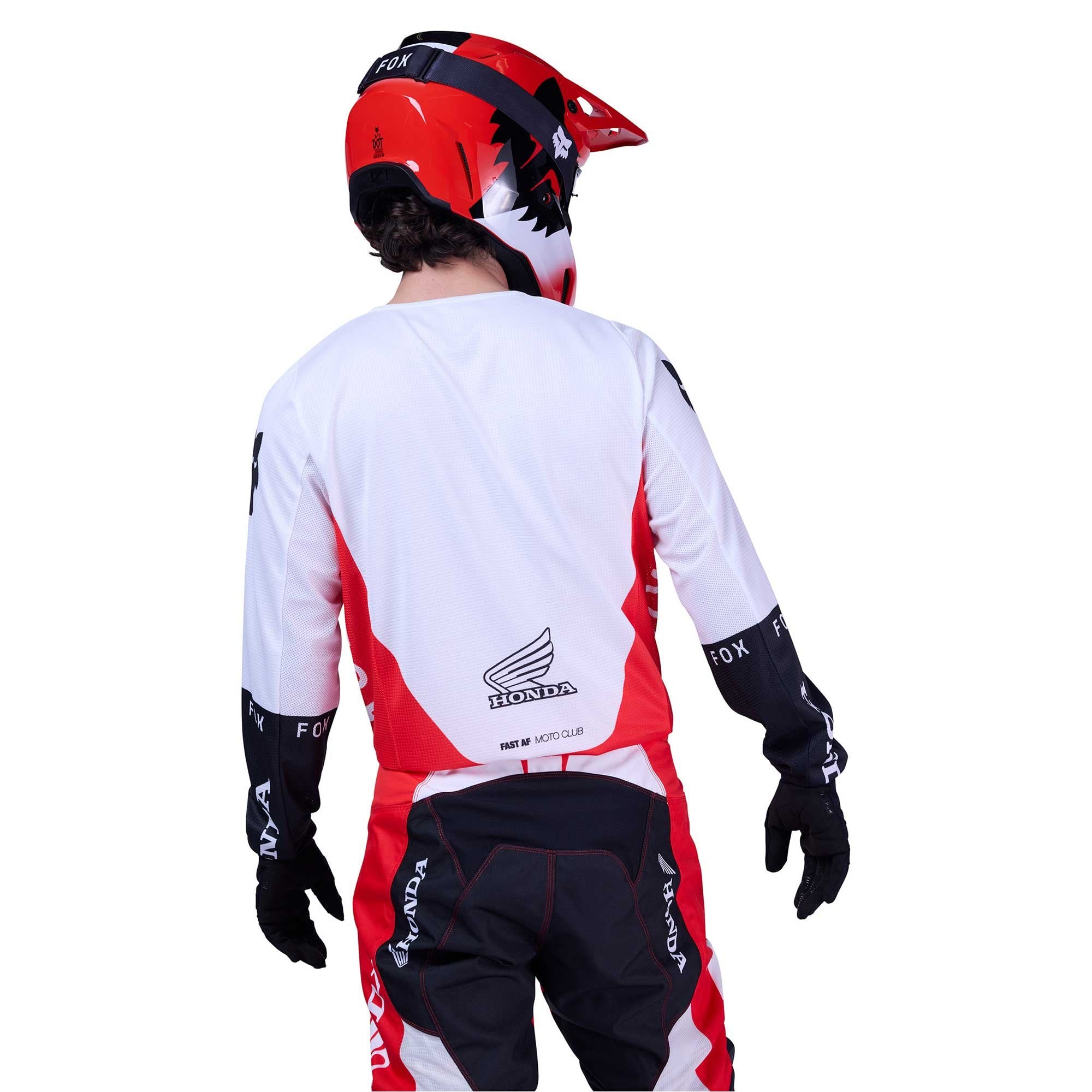 FOX Racing MX Jersey - 180 HONDA (Fluo Red/White/Black)