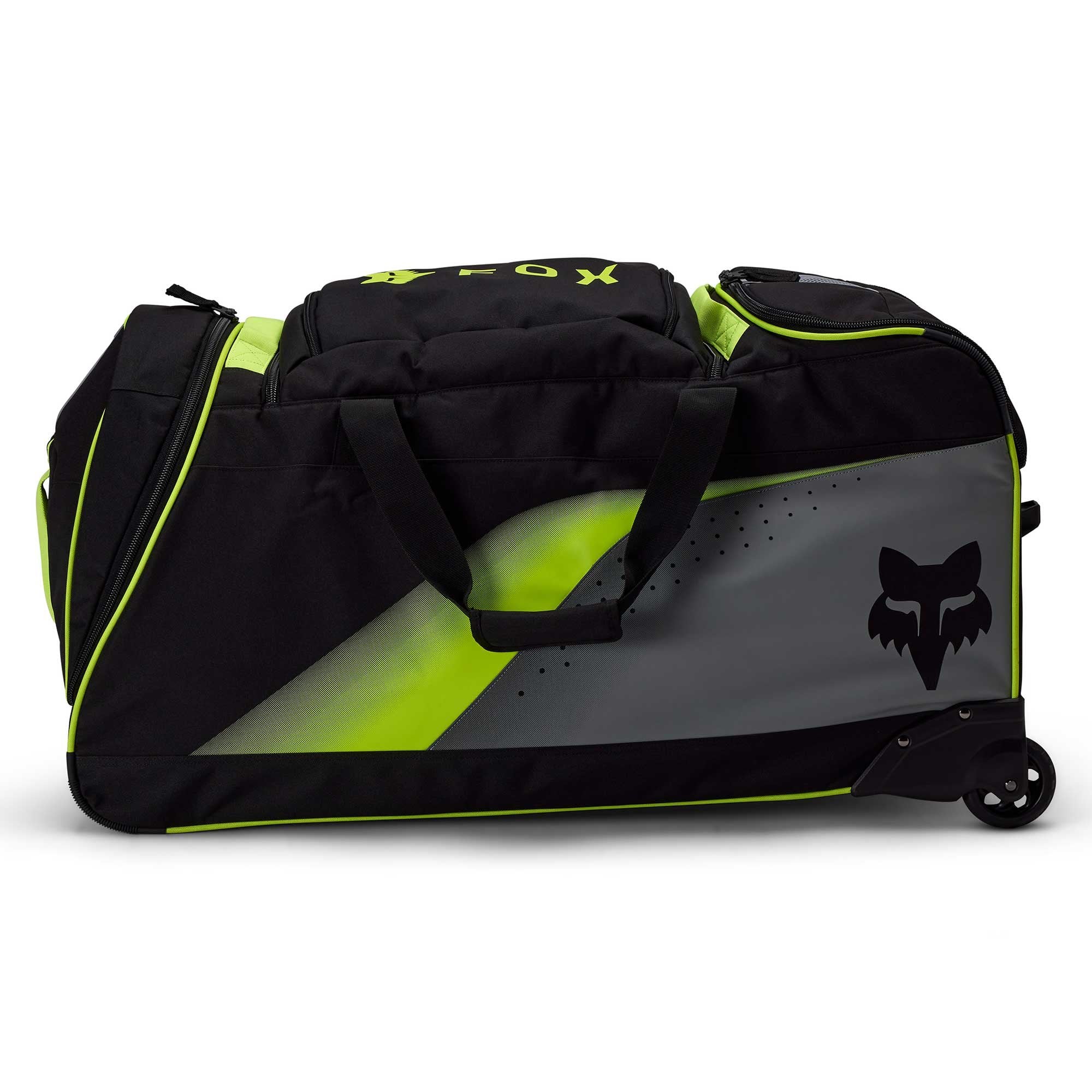 FOX Racing Gear Bag - Shuttle Roller - 156L - DIVIDER (Cloud Grey/Yellow/Black)