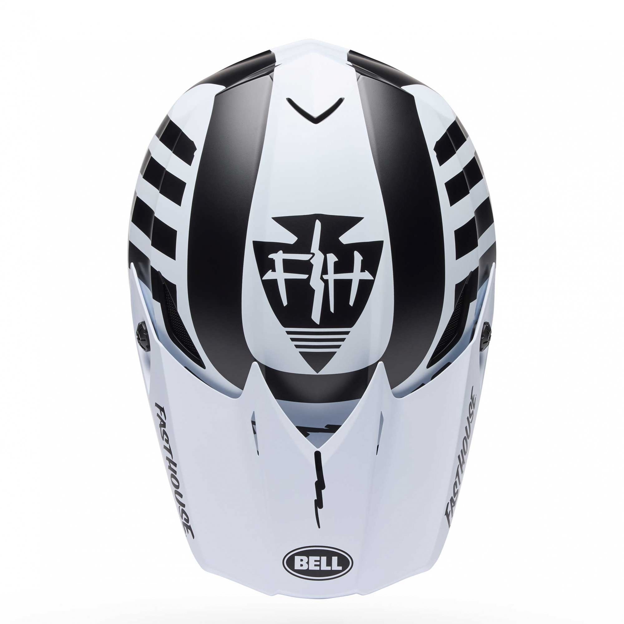 BELL Youth MX Helmet - MX-10 MIPS FASTHOUSE (Black/White)