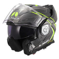 LS2 Motorcycle Touring Flip Over Helmet - FF901 Advant X - C Future (Hi Vis Yellow)