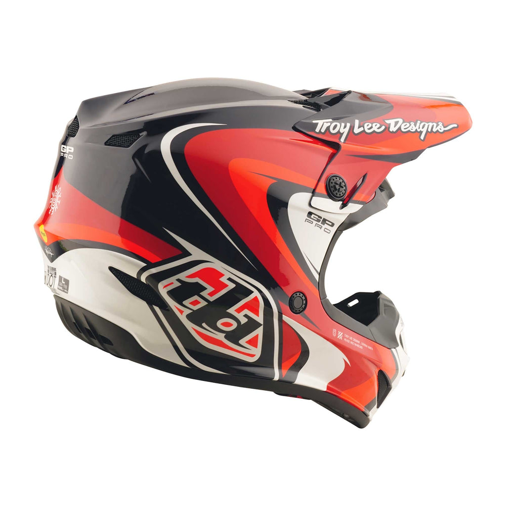 Troy Lee Motocross Helmet - GP Pro MIPS - CROSSOVER (Navy/Red)