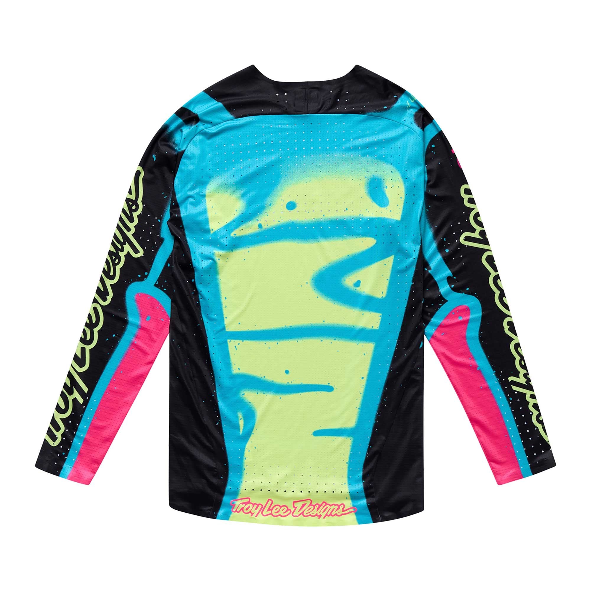 Troy Lee Motocross Jersey - SE Ultra MEMBRANE (Black/Teal/Pink/Glow Yellow)