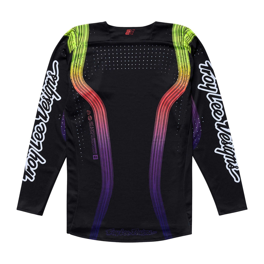 Troy Lee Motocross Youth Jersey - SE Pro STRIPES (Black/Multi)