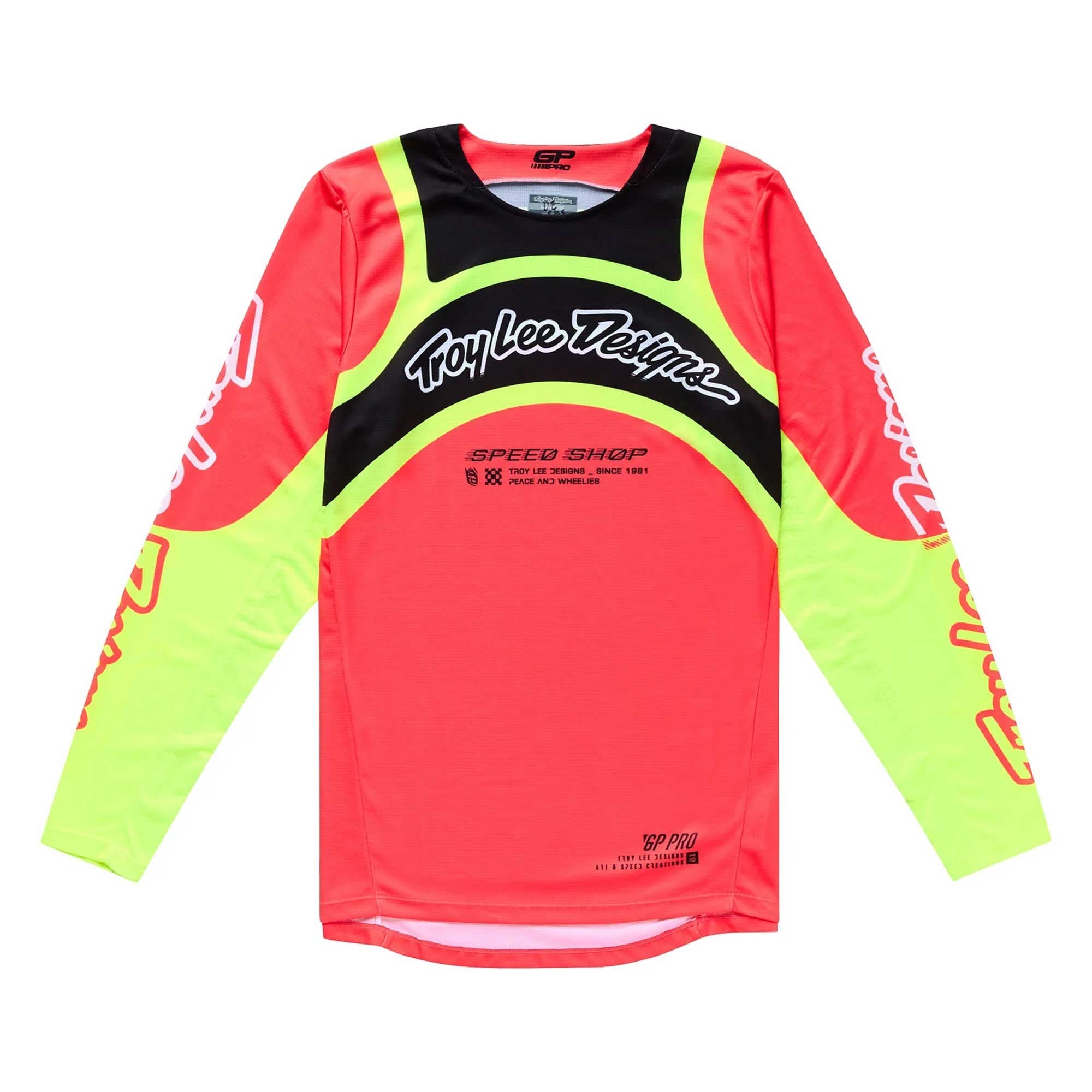 Troy Lee Motocross Jersey & Pant Kit - GP Pro SWERVE / GP Pro Mono (Infra Red/Flo Yellow)