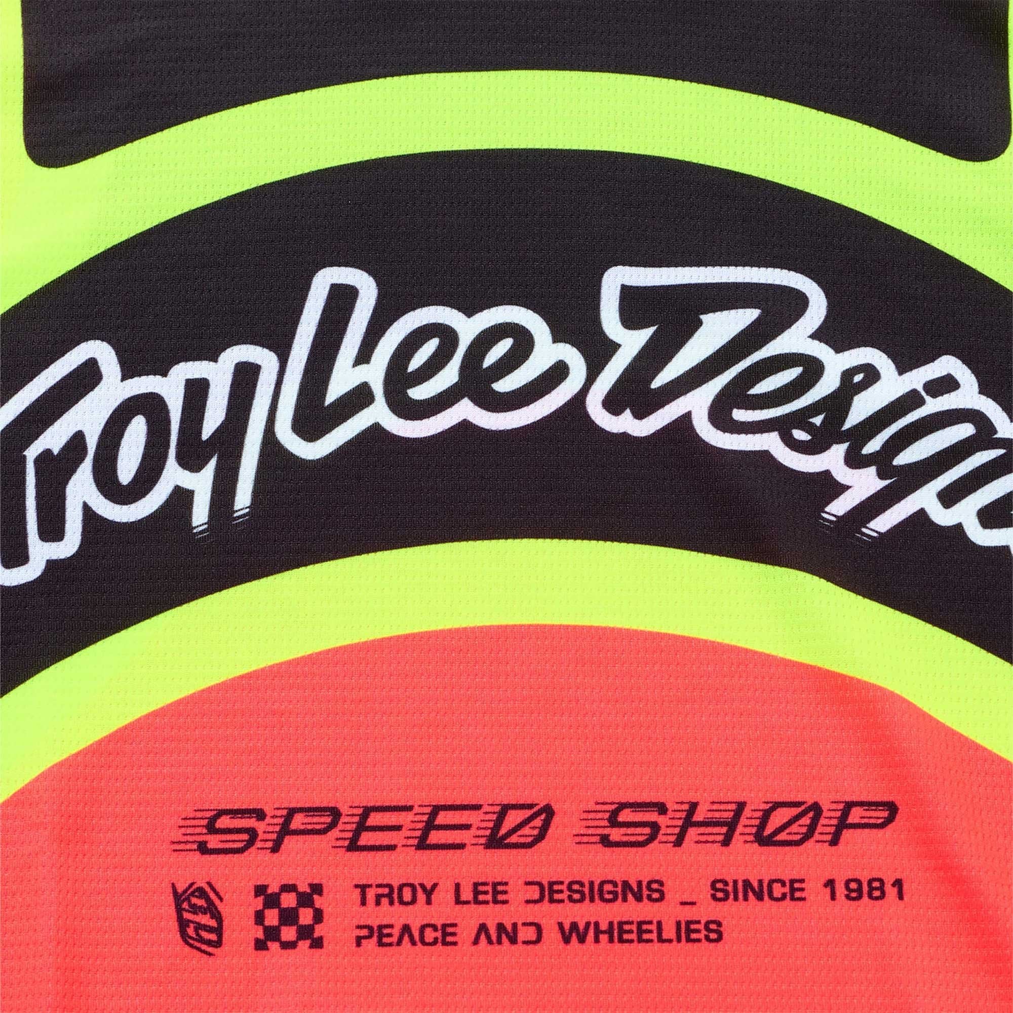 Troy Lee Motocross Jersey - GP Pro SWERVE (Infra Red/Flo Yellow)