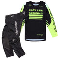 Troy Lee Motocross Jersey & Pant Kit - GP Pro SEGMENT / GP Pro Mono (Black/Flo Yellow)