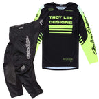 Troy Lee Motocross Jersey & Pant Kit - GP Pro SEGMENT / GP Pro Mono (Black/Flo Yellow)