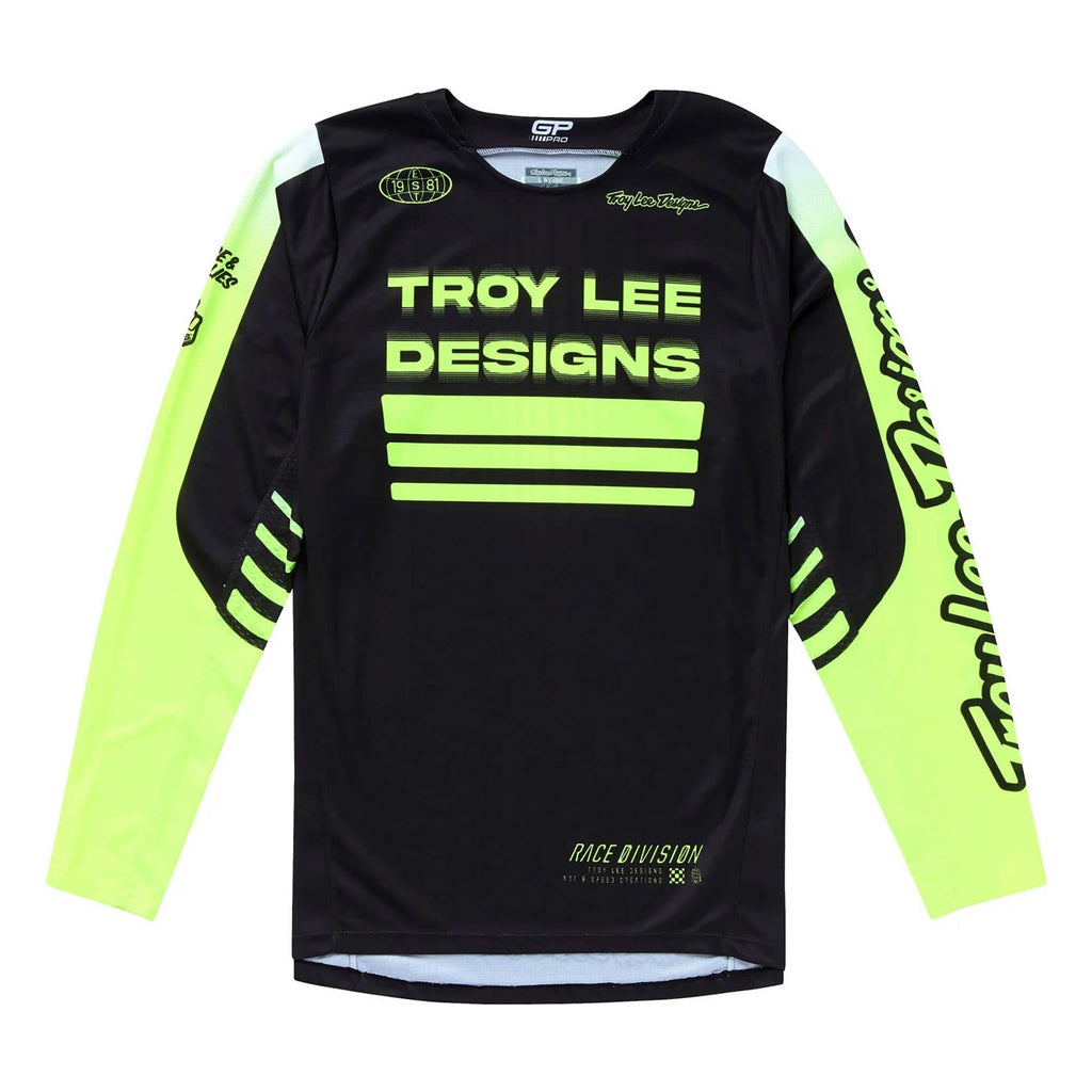 Troy Lee Motocross Jersey & Pant Kit - GP Pro SEGMENT / GP Pro Mono (Black/Flo Yellow)