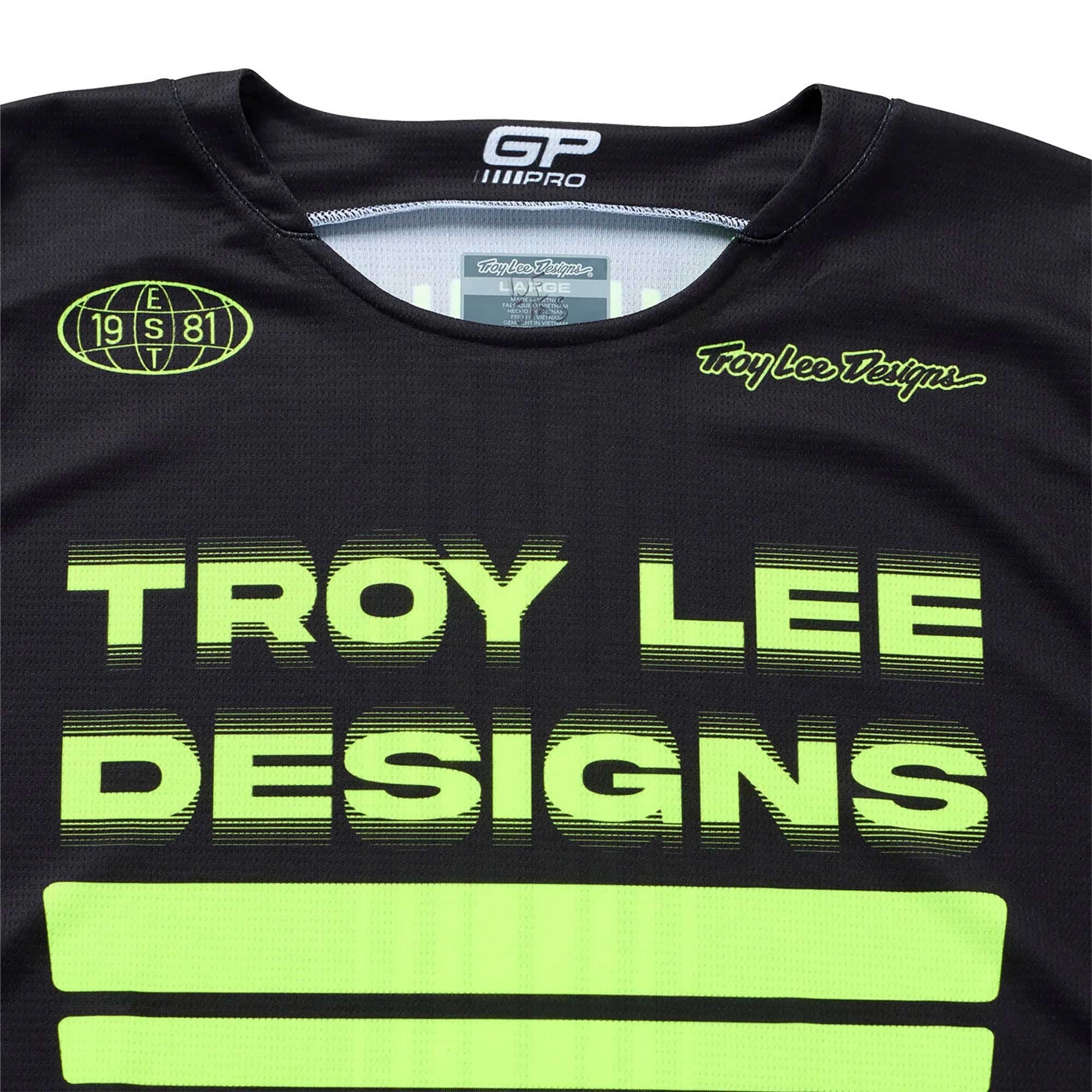 Troy Lee Motocross Jersey & Pant Kit - GP Pro SEGMENT / GP Pro Mono (Black/Flo Yellow)
