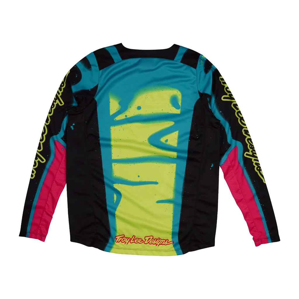 Troy Lee Motocross Kids | Youth Jersey & Pant Kit - GP Pro MEMBRANE (Black/Teal/Pink/Glo Yellow)