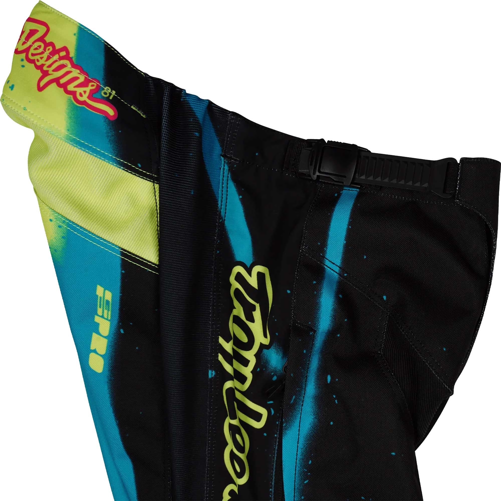 Troy Lee Motocross Kids | Youth Jersey & Pant Kit - GP Pro MEMBRANE (Black/Teal/Pink/Glo Yellow)
